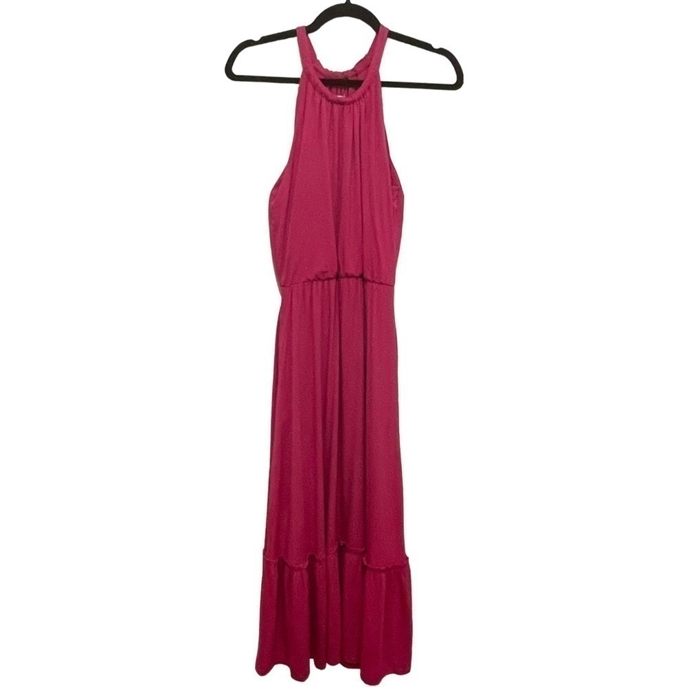 NWT Rachel Zoe Pink Long Halter Dress, Size Small